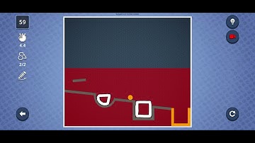 Brain It On! Level #59 | Place the ball in the orange box