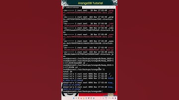 ArangoDB Back-up & Herstel 🔥 arangodump arangorestore Gids #arangodb #backup #restore #database #dba