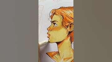 Drawing with only 3 YELLOW markers #artshorts