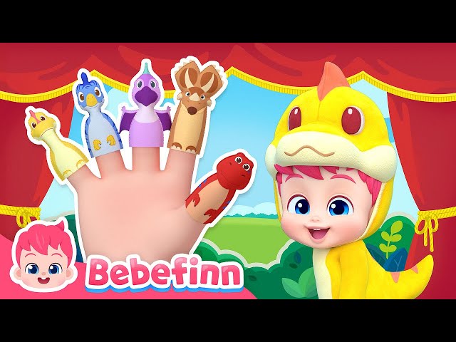 Dino Finger Family 🦖🖐| Bebefinn Nursery Rhymes for Kids class=