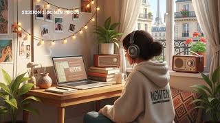 2-HOUR STUDY WITH ME in Paris 🥐📖 | Pomodoro 50/10, Lofi Music, Cozy Ambience, Productive Deep Work screenshot 4