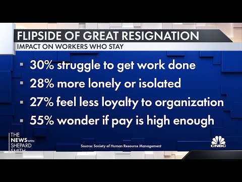 The other side of 'Great Resignation': The toll it takes on workers who stay behind