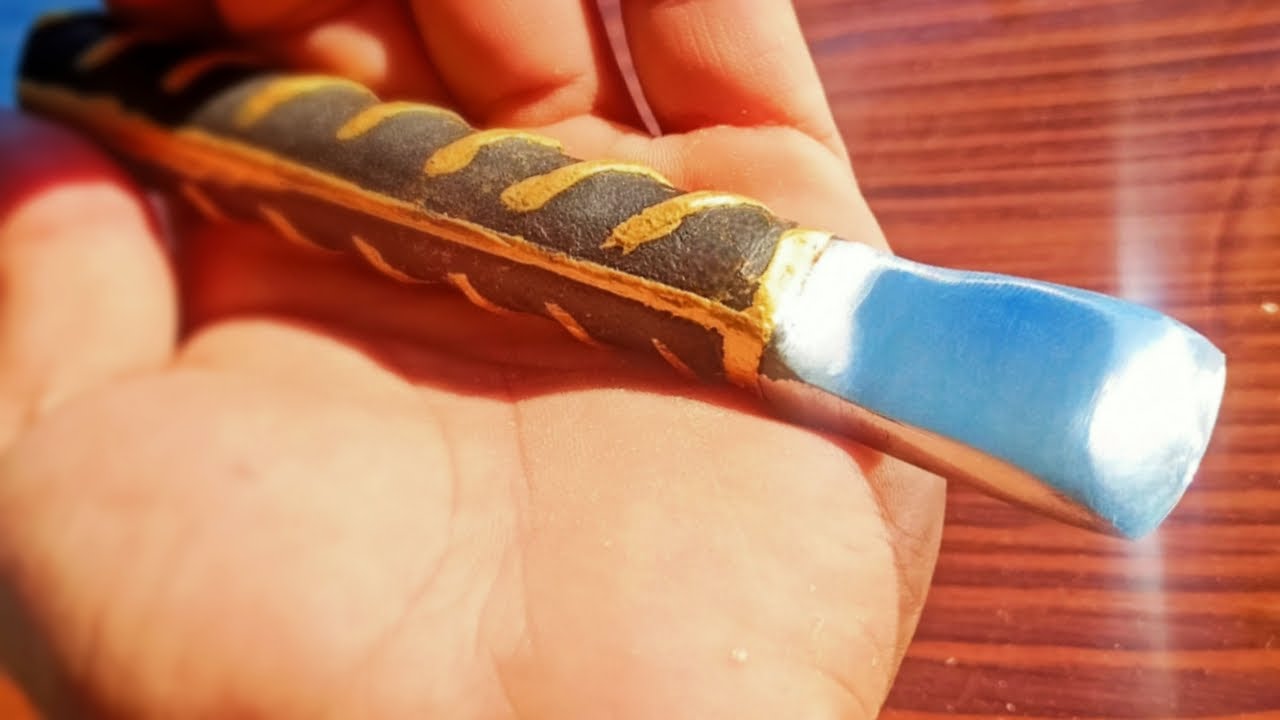 Simple Wood Carving Knife Making From Rebar Knife Making Chisel