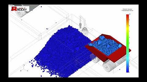 DEM simulation of Ore Truck Dump