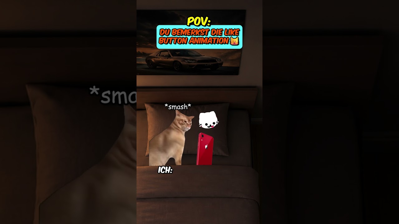 Du bemerkst die Like Button Animation 😸😹 #katzenvideos  #katze #shorts
