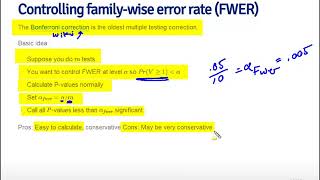 Statistical Inference, Multiple Comparisons   Johns Hopkins University Cours