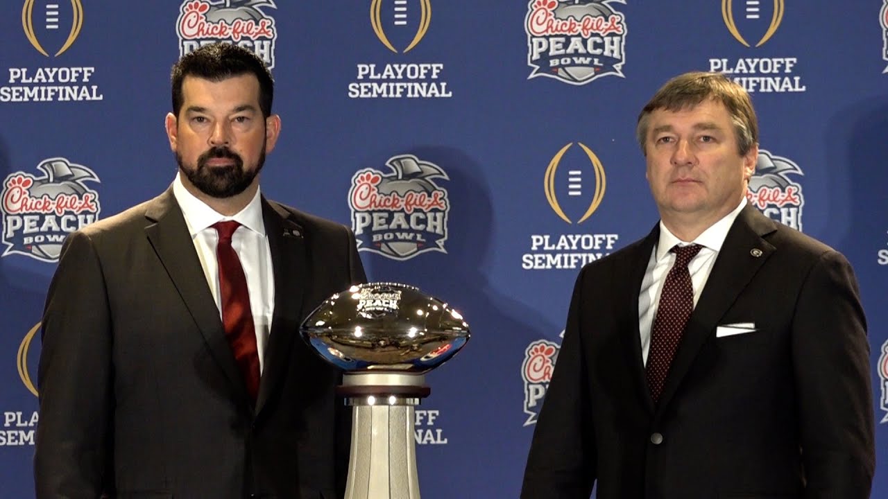 Ryan Day and Kirby Smart Full Dual Peach Bowl Press Conference - YouTube