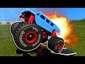 MONSTER TRUCK STUNTS! - Brick Rigs Multiplayer Gameplay - Lego Stunts & Jumps