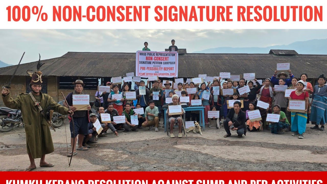 Kumku, Bum, Ramku, Diine Sika declare absolute non-consent to dam.