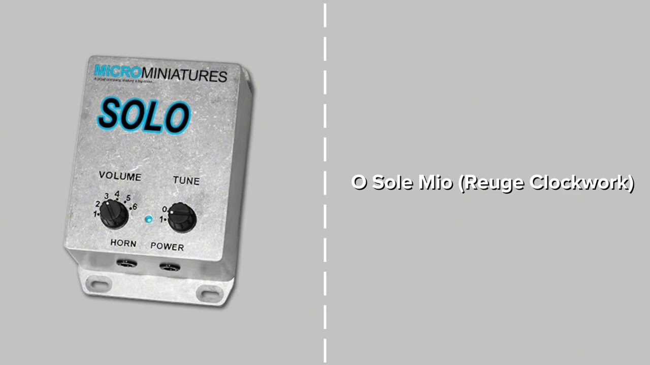 MicroMiniatures - O Sole Mio (Reuge Clockwork on Solo Box + high-pitched) - Read Description