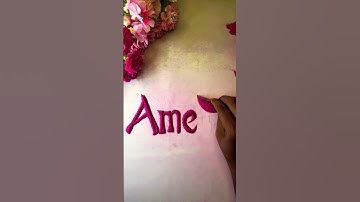 ✨Amelia💖 Beautiful Name Writing in Sand –  | ASMR #Short #art #asmrvideos #calligraphy #asmrtriggers