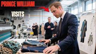 Prince William visits circular fashion startup that creates high-end textiles from recycled fishing