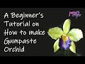 Beginner's Tutorial on how to make Cattleya Orchid from Gum paste