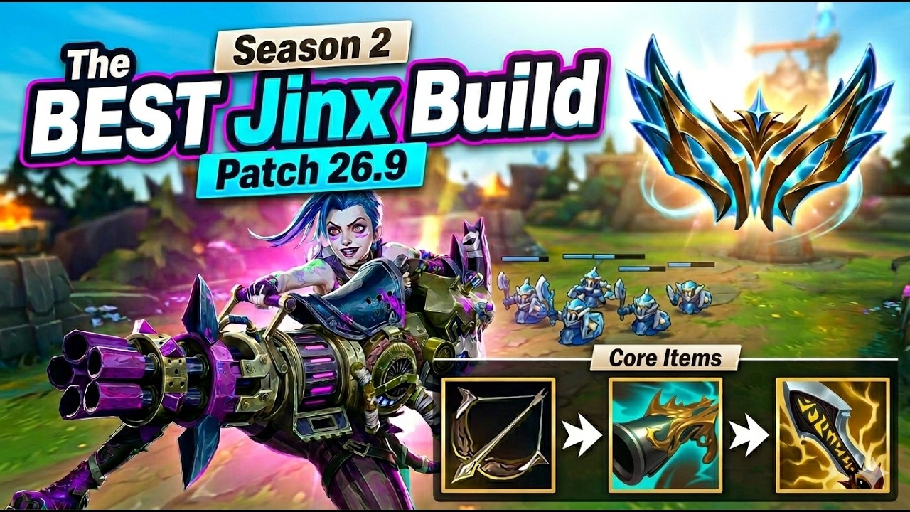 The BEST Jinx Build in Season 2 Patch 26.9 (Doran's Bow Included) - YouTube