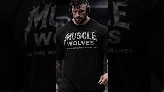 Muscle Wolves Alpha Collection Dark Edition 🖤 Sexy &amp; Strong Oversized T-Shirt Look 🔥 Gym Beast Mode