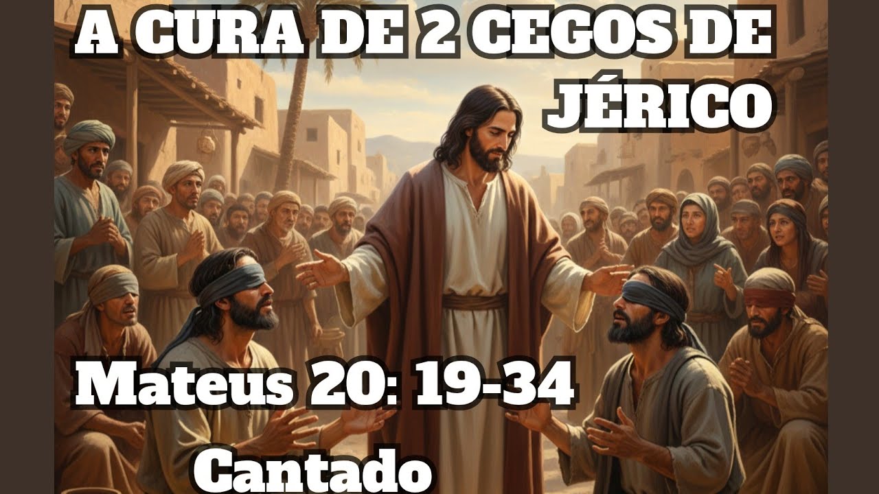 A cura de 2 cegos de Jérico. Fiquem quietos! Mateus 20: 29-34 cantado