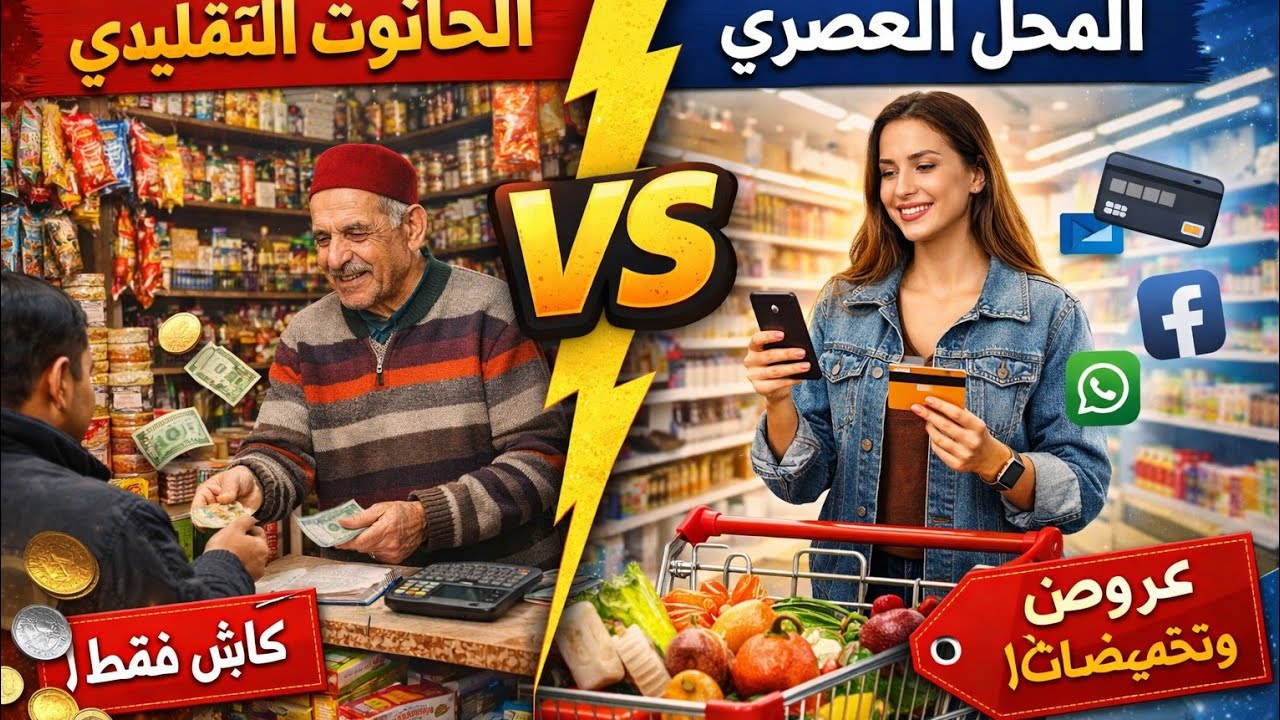هل أنت في محل تقليدي أو عصري تعرف عن مميزات كل واحد منهم