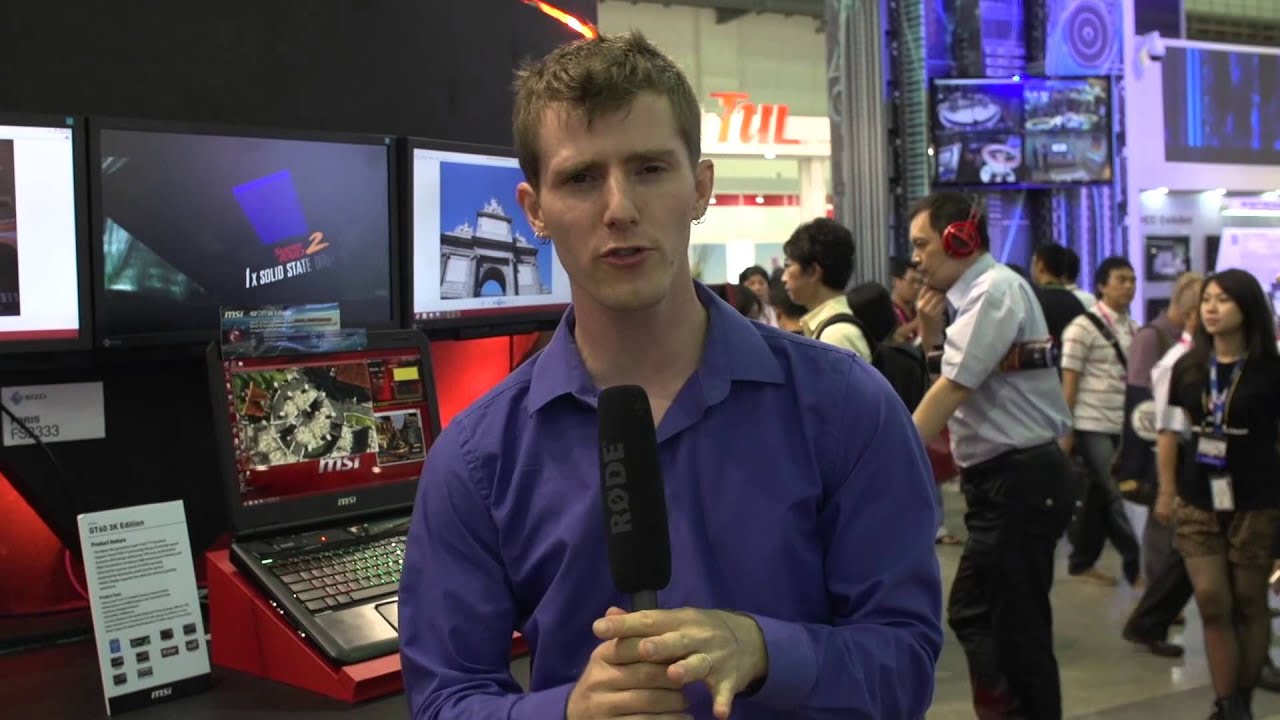 MSI Gaming Laptops GT60 3K Edition, GS70 Slim GTX 765M & Dragon Edition 2 - Computex 2013