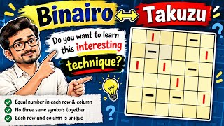 Can You Solve This Binairo Puzzle 🧠 | Binairo / Takuzu | Class 8 Maths Puzzle