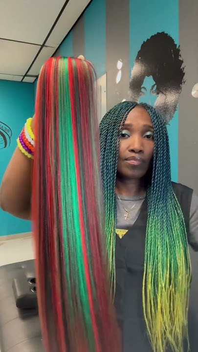  Hair braid color blend - YouTube