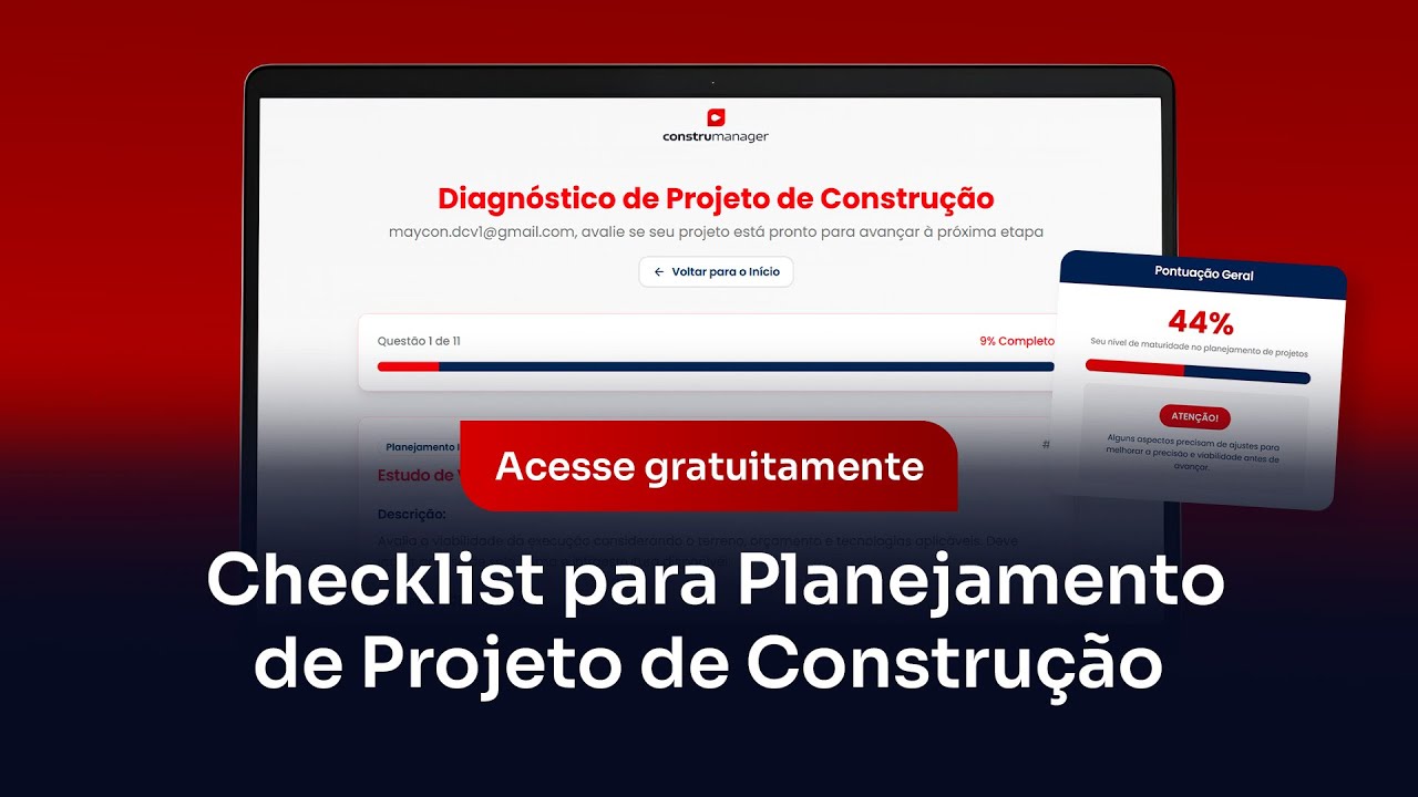 Checklist para Planejamento de Projeto de Construção [Acesse Grátis]