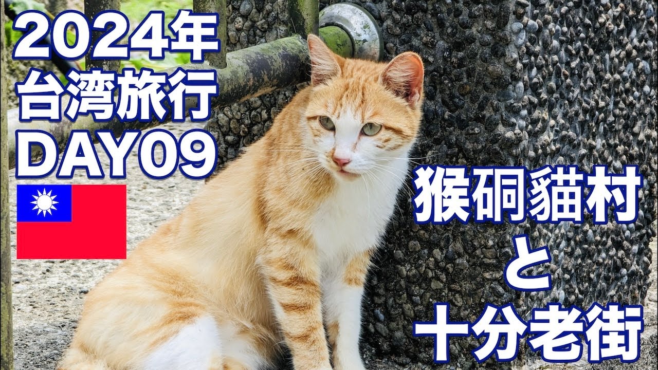 【2024年 台湾旅行】-  DAY09 : 猴硐猫村と十分老街を観光。