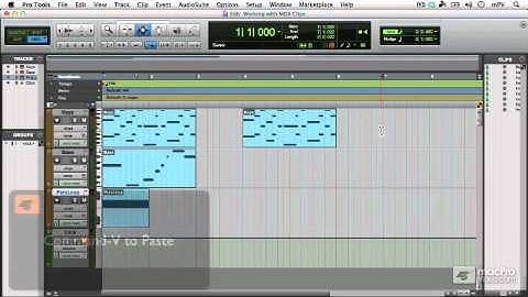 Pro Tools 10 105: Exploring Midi - 44 Working with MIDI Clips