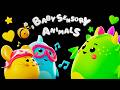 Baby Sensory Animals - Funky Animals! Fun Dance Animation with Music! Baby Sensory Video