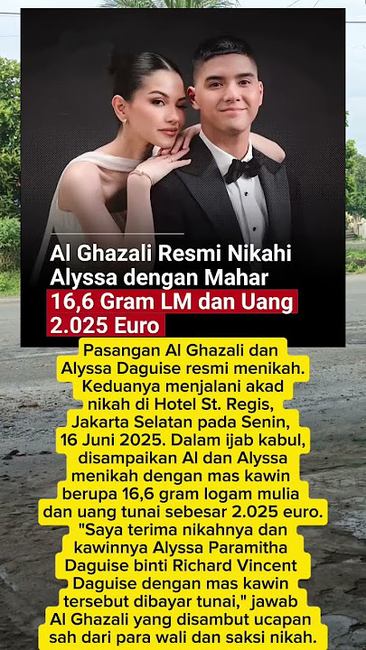 Pantastis AL Resmi Nikah dengan Mahar tidak berseri #trending #memes #viralvideo #wedding
