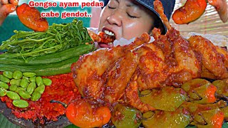 PEDAS NONJOK 🥵GONGSO PEDAS AYAM KAMPUNG CABE GENDOT🤤‼️