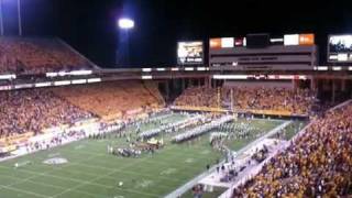 Asu football team enters field with explosions