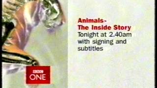 BBC ONE Continuity - Wednesday 4th September 2002 - 1/2