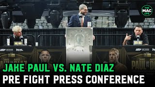 Jake Paul vs Nate Diaz Pre Fight Press Conference