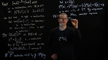 Analysis II Lecture 17 Part 3 contraction mapping theorem II