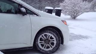 Plowing With A 2011 Honda Odyssey & SnowSport 180 Plow Long Video