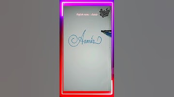 stylish name | Aamir | sk cursive art | how to make a stylish name | stylish signature
