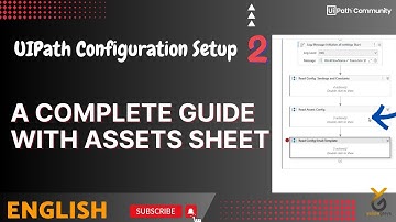 UiPath Complete Setup Guide with Reading Assets Config Data | English