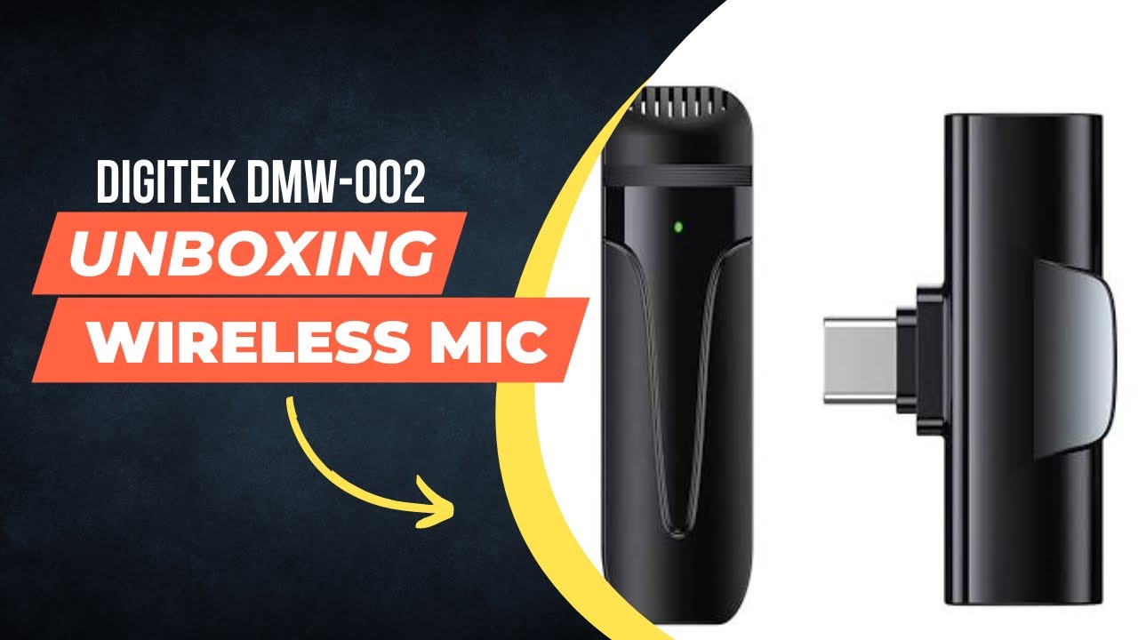 Digitek Wireless Microphone & Receiver with Lightning Connector for