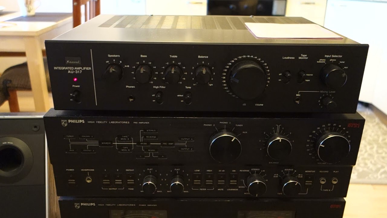 Kenwood LS-1200 & Sansui AU-317 - YouTube
