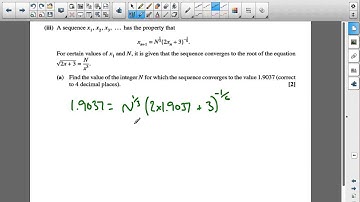 C3 Jan 2010 q8iiia  - A2 Maths - Iterative/Numerical Methods