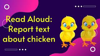 Reading Aloud: Report text about chicken