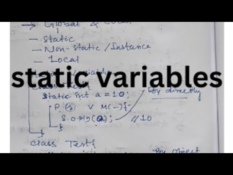 What is static variable? Java series-03 - YouTube
