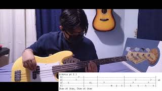 Video thumbnail of "Pasilyo - SunKissed Lola (Bass Cover + TABS)"