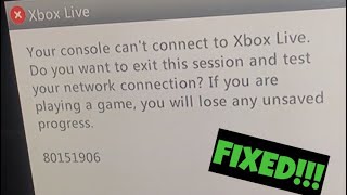 Can’t Connect To Xbox Live ‘80151906 Error’ FIX! (2019*) Can’t Connect To Xbox Live ‘80151906 Error’ FIX! (2019*)