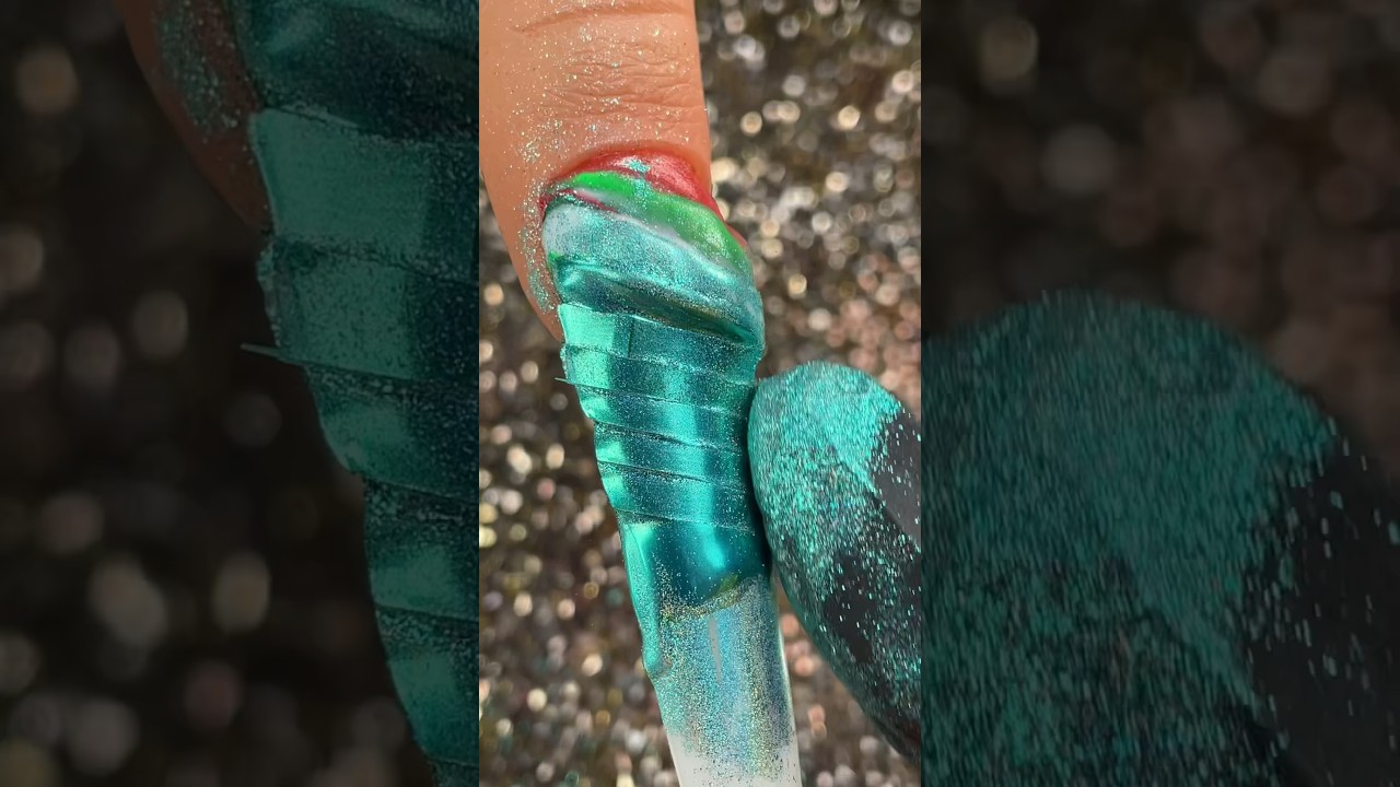 Candy Cane for a “Mermaid” Nail Art 🧜🏼‍♀️❇️ SoO