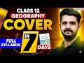 Class 12 Geography BAAP Strategy 🔥 Cover Full Syllabus in 7 Days | Target 70/70