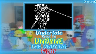 Undertale React To Undyne The Undying Fight (Request)