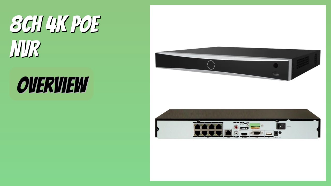 REVIEW (2025): 8CH 4K PoE NVR. Features