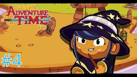 Bloons adventure time TD part 4 - Wizard battle! Sam! (no commentary)