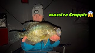 NIGHT fishing for MASSIVE crappie (Crazy!)